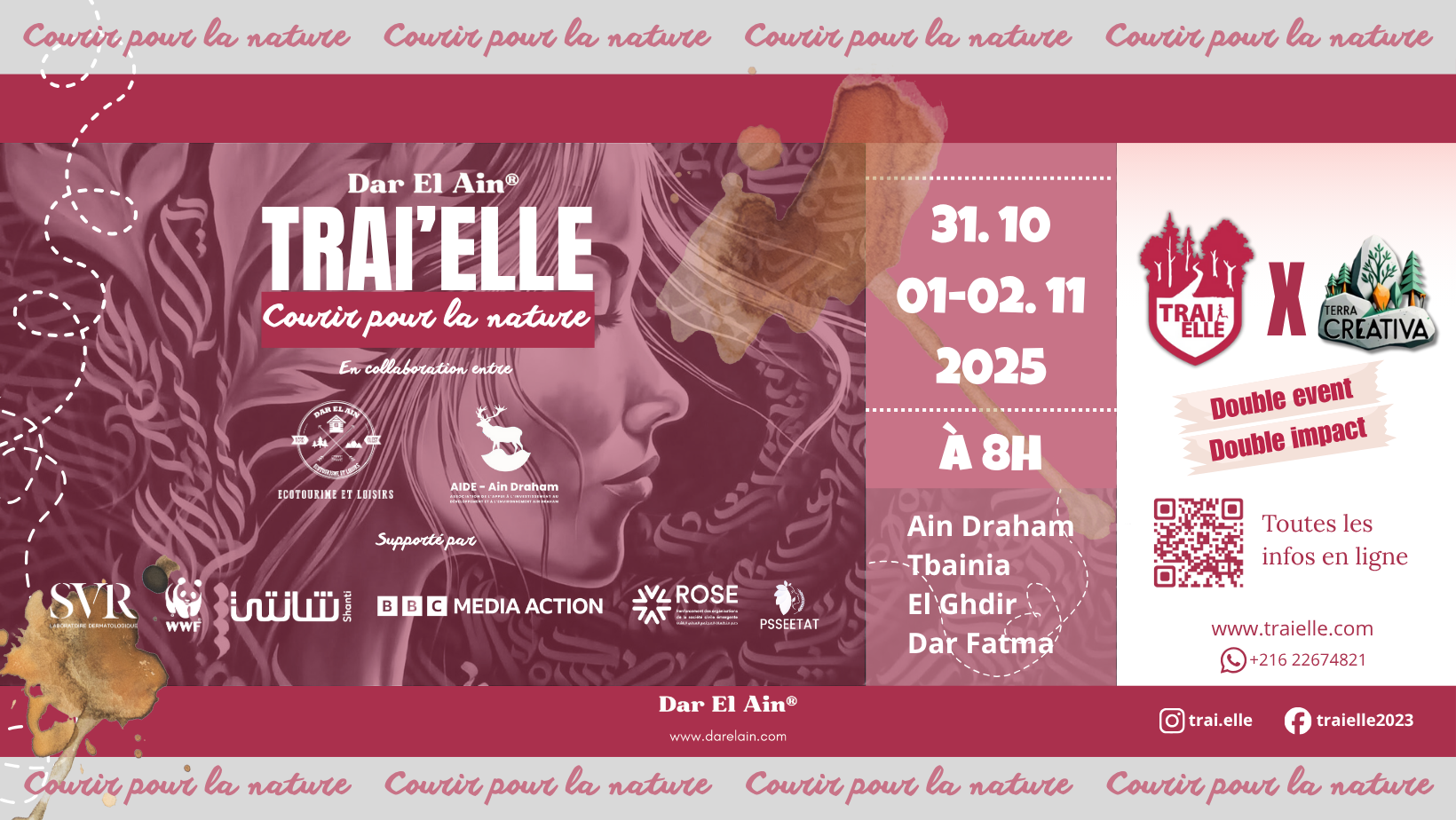 Evenemet traielle 2025 en collaboration avec AIDE Ain draham